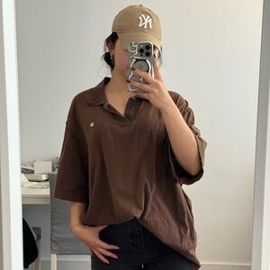 Acne Studios Brown Men’s Polo Shirt